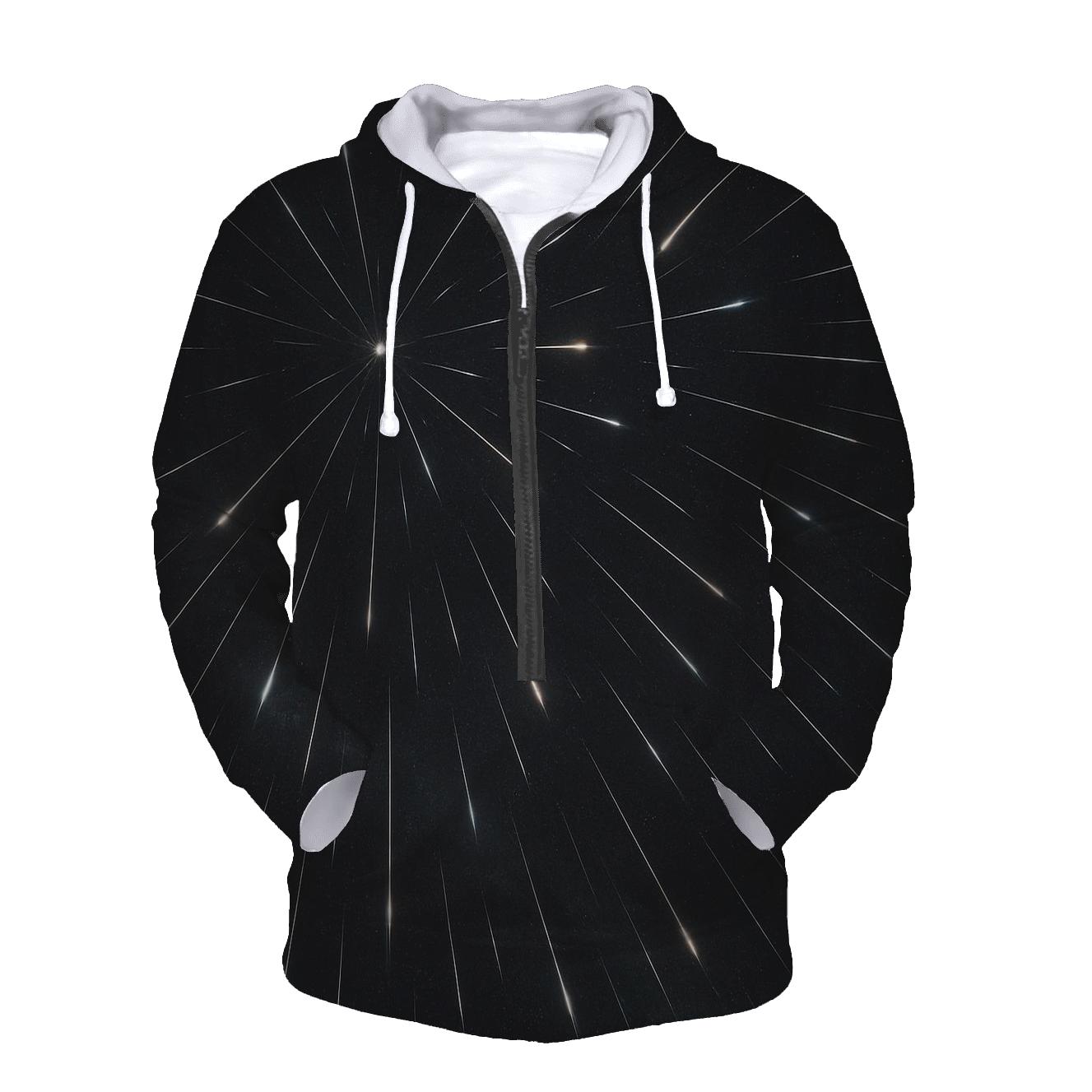Meteor Trail Radiant Grid pullover hoodies