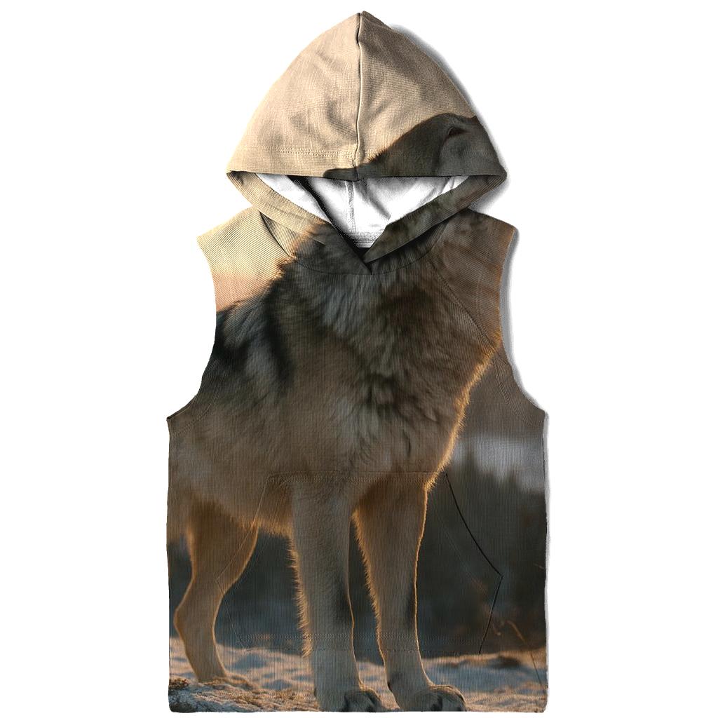 Northern Alpha At Dawn embroidered hoodies