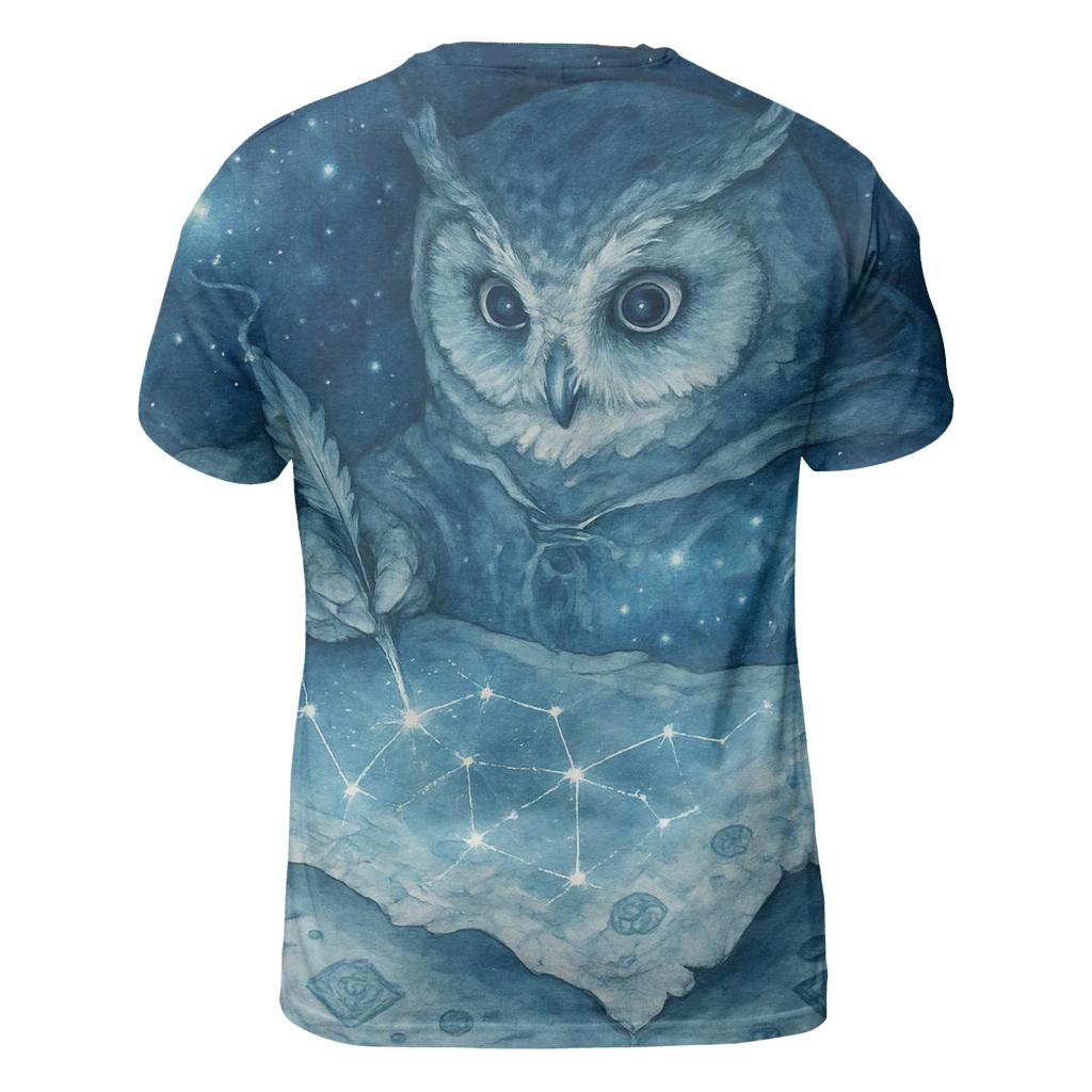 Moonlight Cartographer Owl trendy printed shirt styles