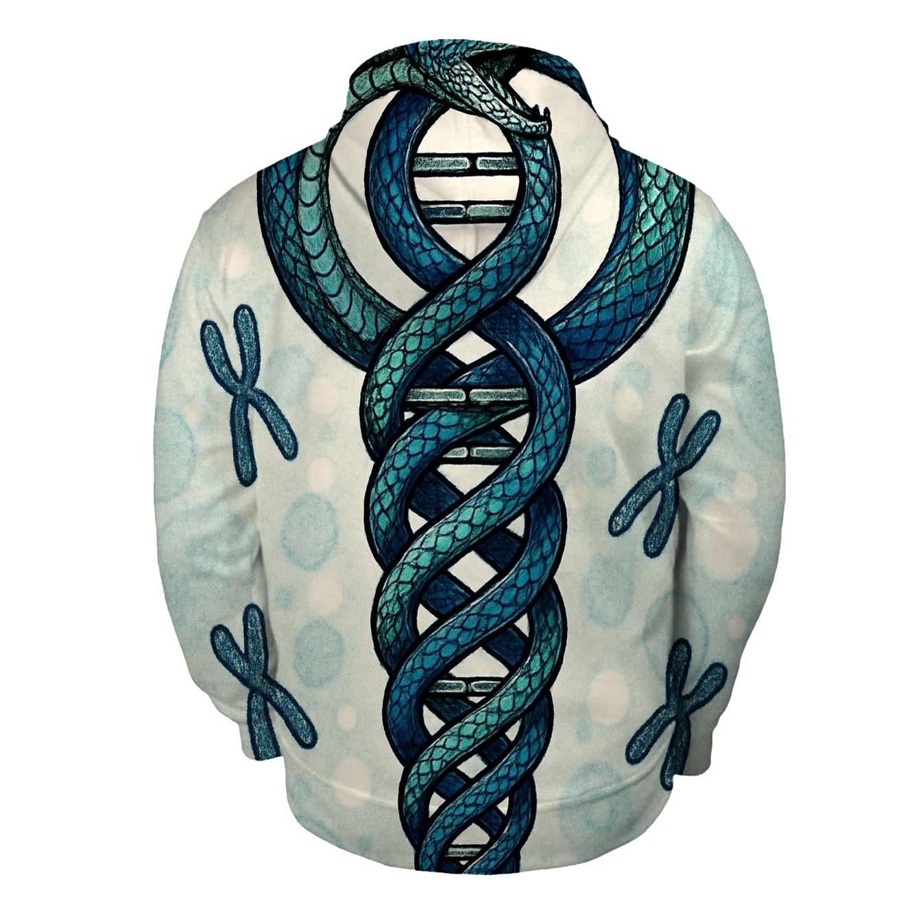 Genetic Helix Ouroboros pullover hoodies