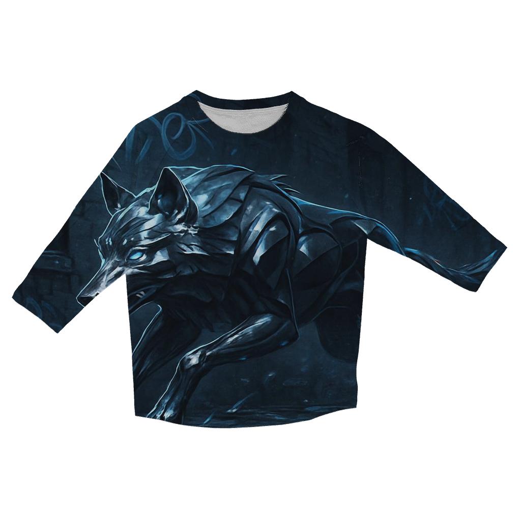 Chrome Night Runner printed three quarter sleeve shirts