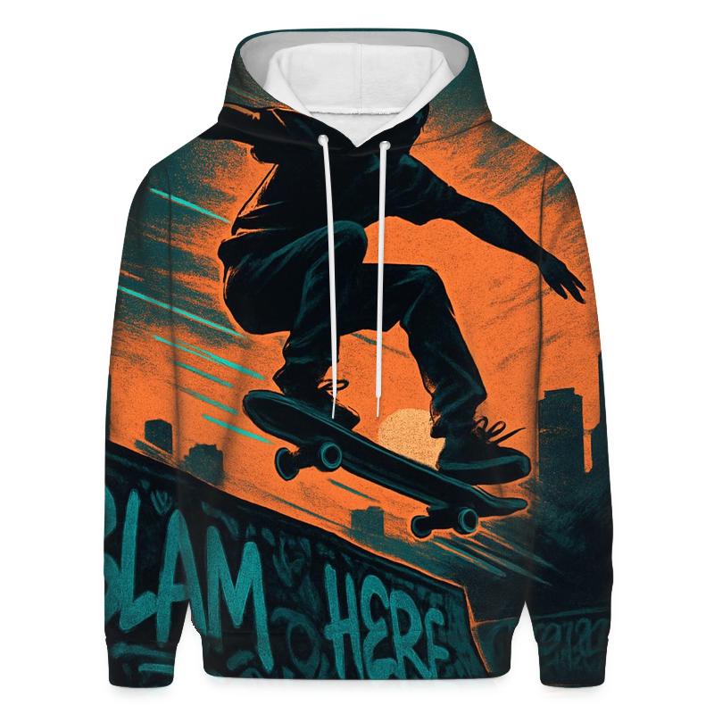 Urban Skateboarding graphic hoodies