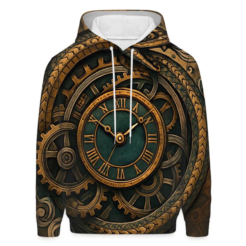 Clockwork Ouroboros Mechanism zip-up hoodies