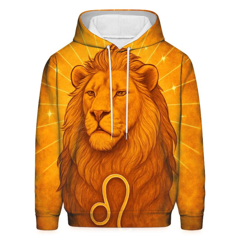 Leo Solar Flare Lion Artwork hoodies fashion
