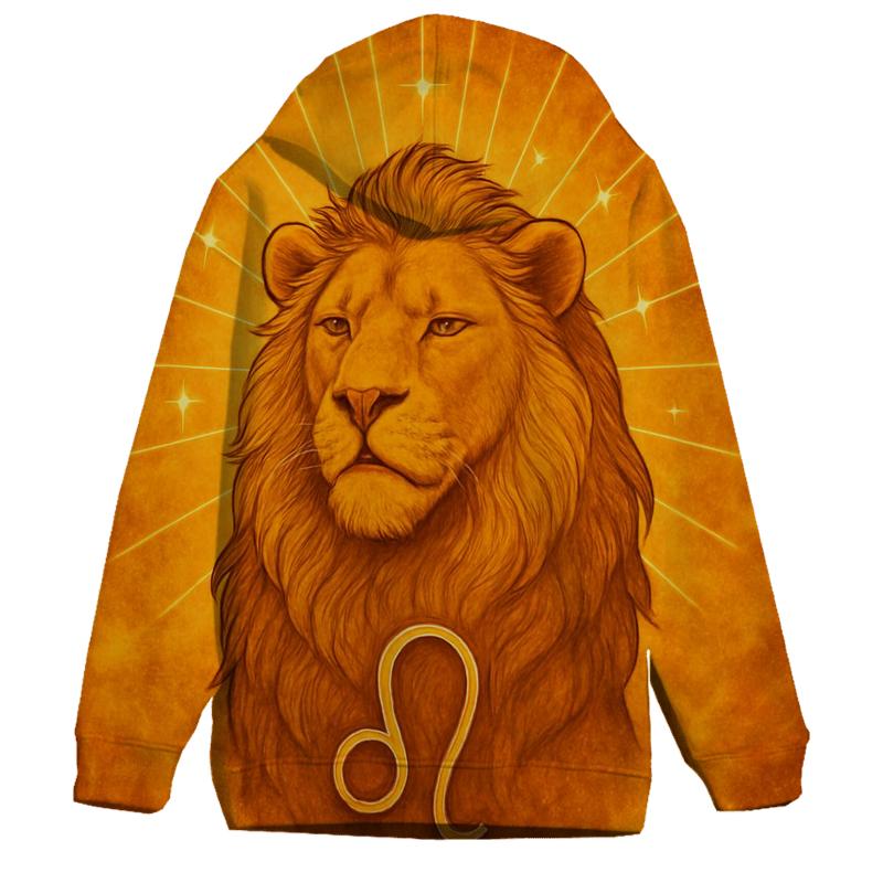 Leo Solar Flare Lion Artwork hoodies fashion