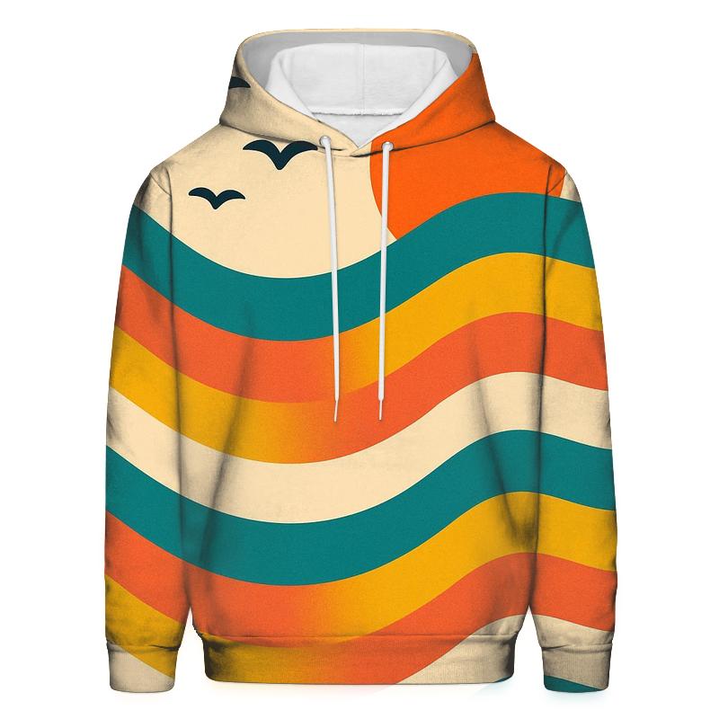 Funk Wave Panorama graphic hoodies