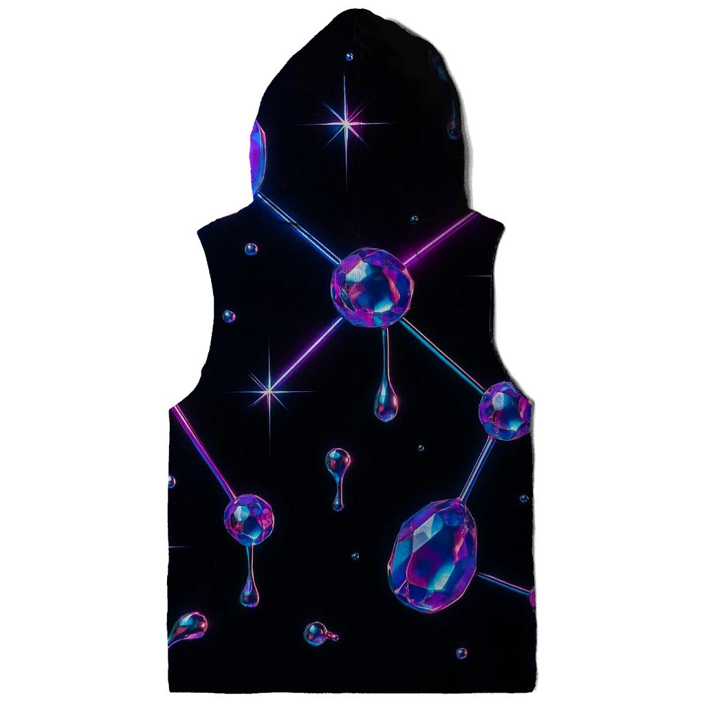 Neon Gem Constellation graphic hoodies