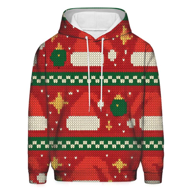 Santa Hat Scatter Bands Design hoodie trends