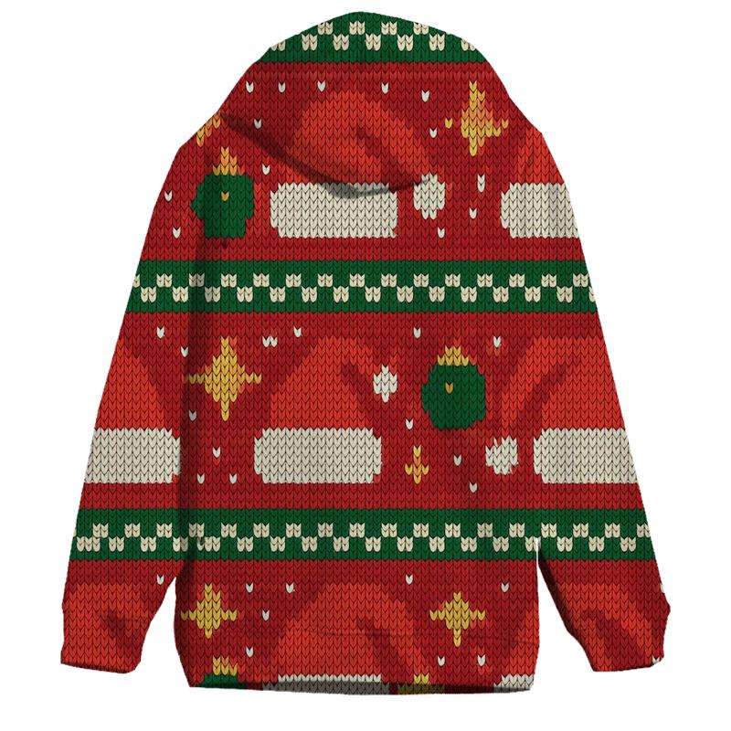 Santa Hat Scatter Bands Design hoodie trends