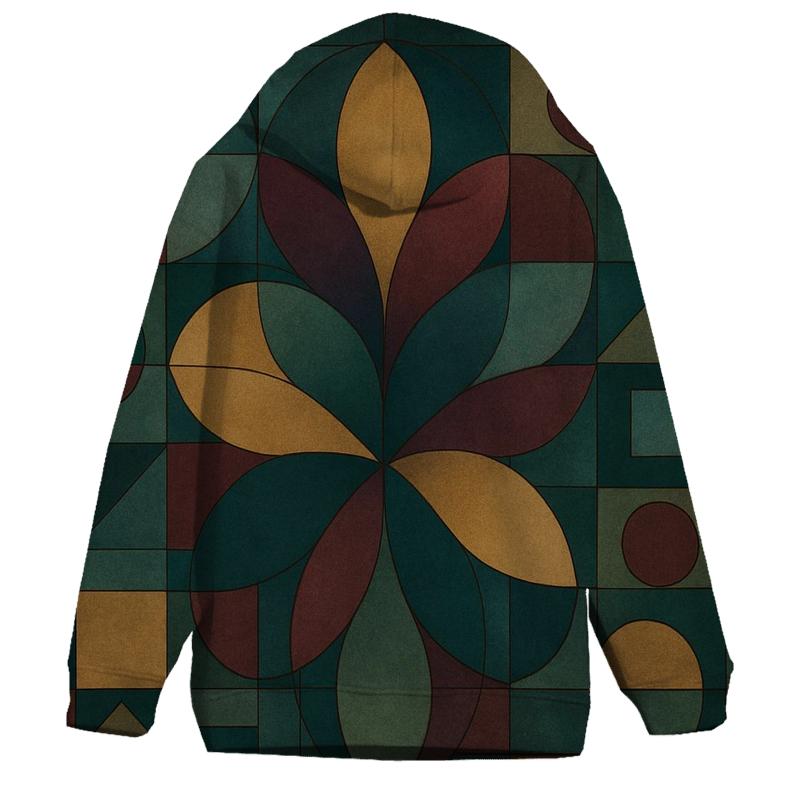 Sacred Geometry Garden graphic hoodies