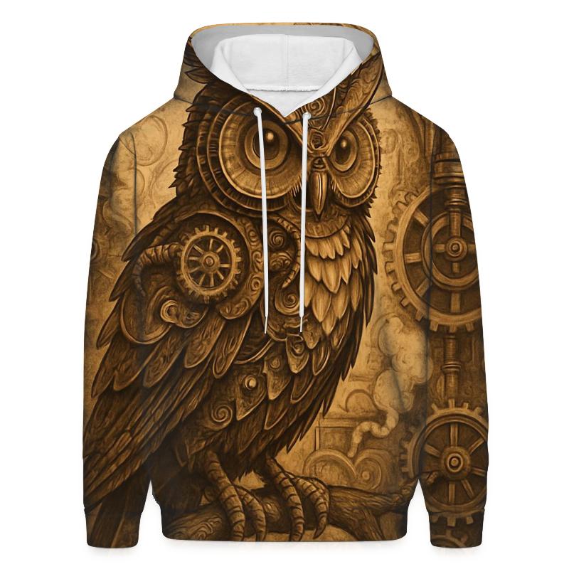 Steampunk Mechanical Owl hoodie styles