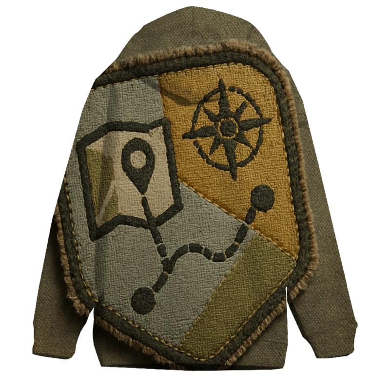 Retro Travel Patch Map hoodie designs