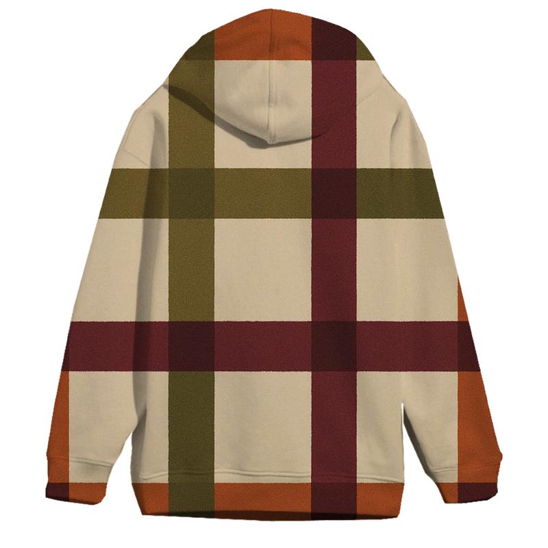 Harvest Plaid Harmony custom hoodies