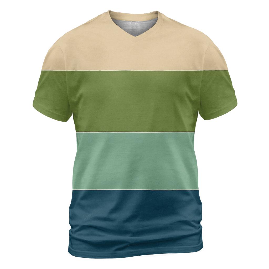 Horizon Stripe Dune statement graphic shirts