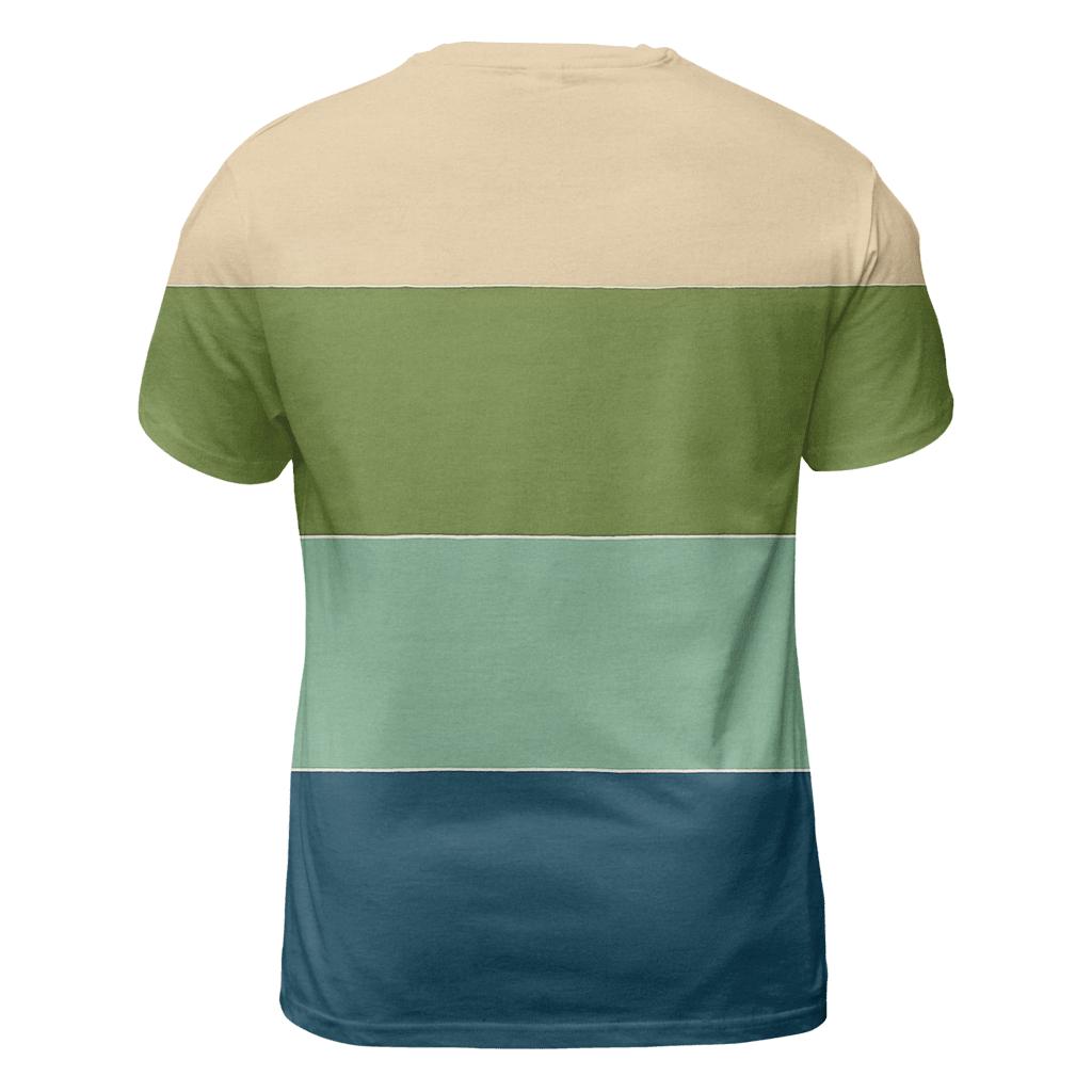 Horizon Stripe Dune statement graphic shirts