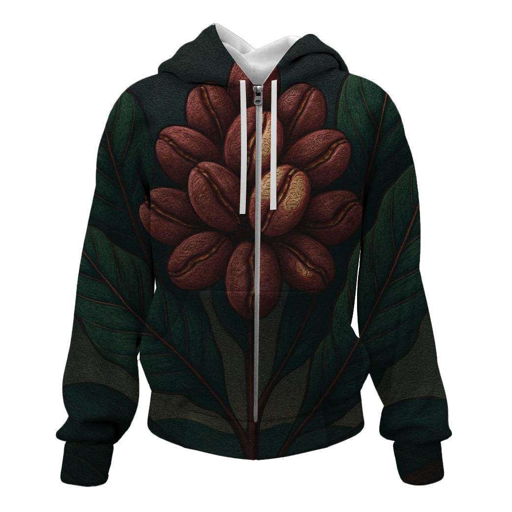 Bean Bloom Cluster embroidered hoodies