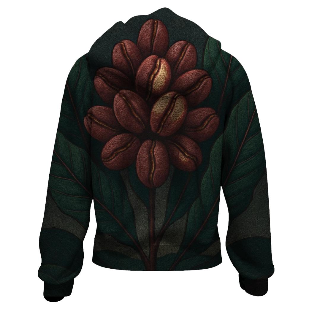 Bean Bloom Cluster embroidered hoodies