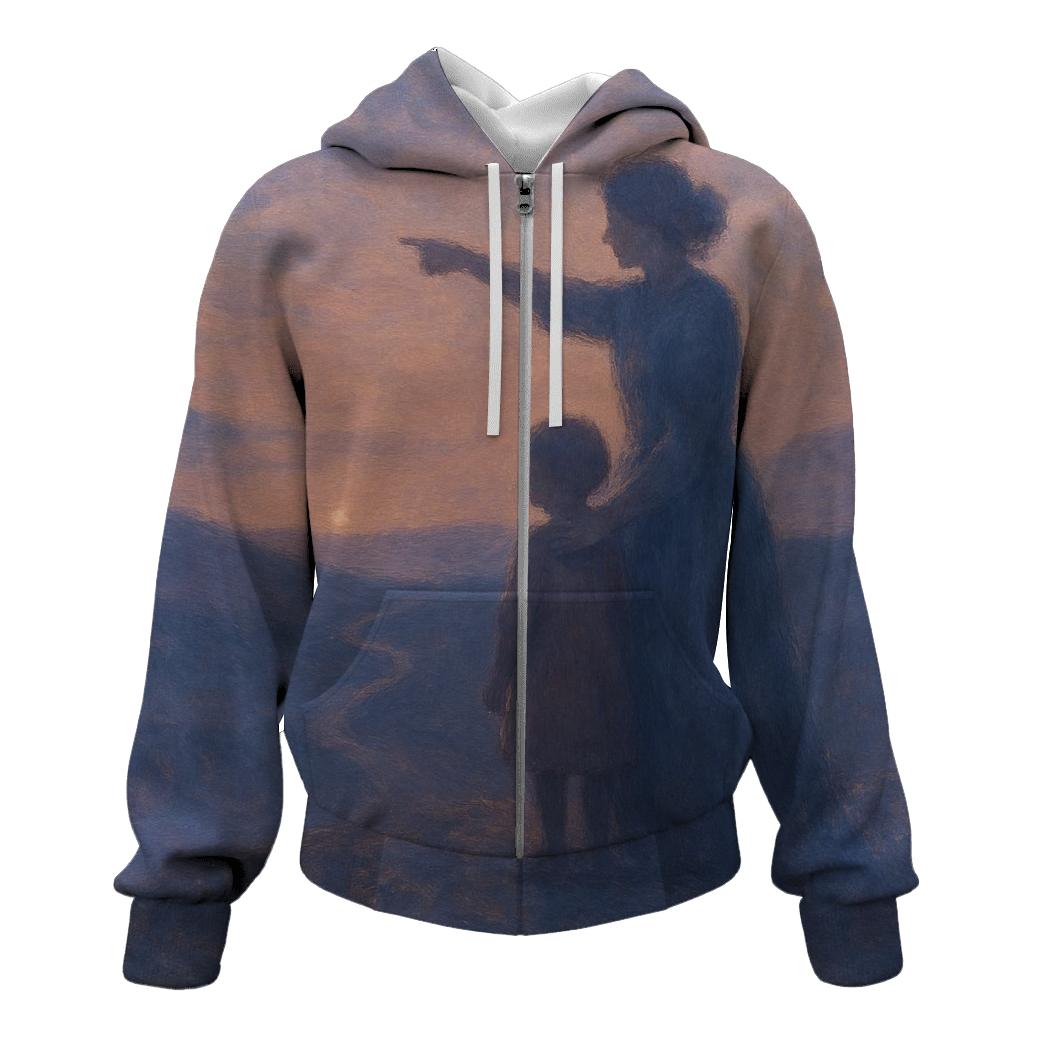 The Heart Compass graphic hoodies