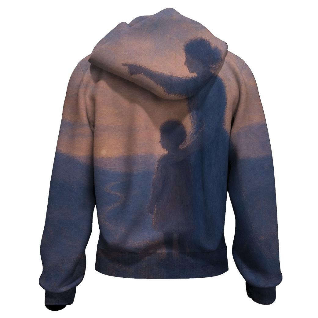 The Heart Compass graphic hoodies