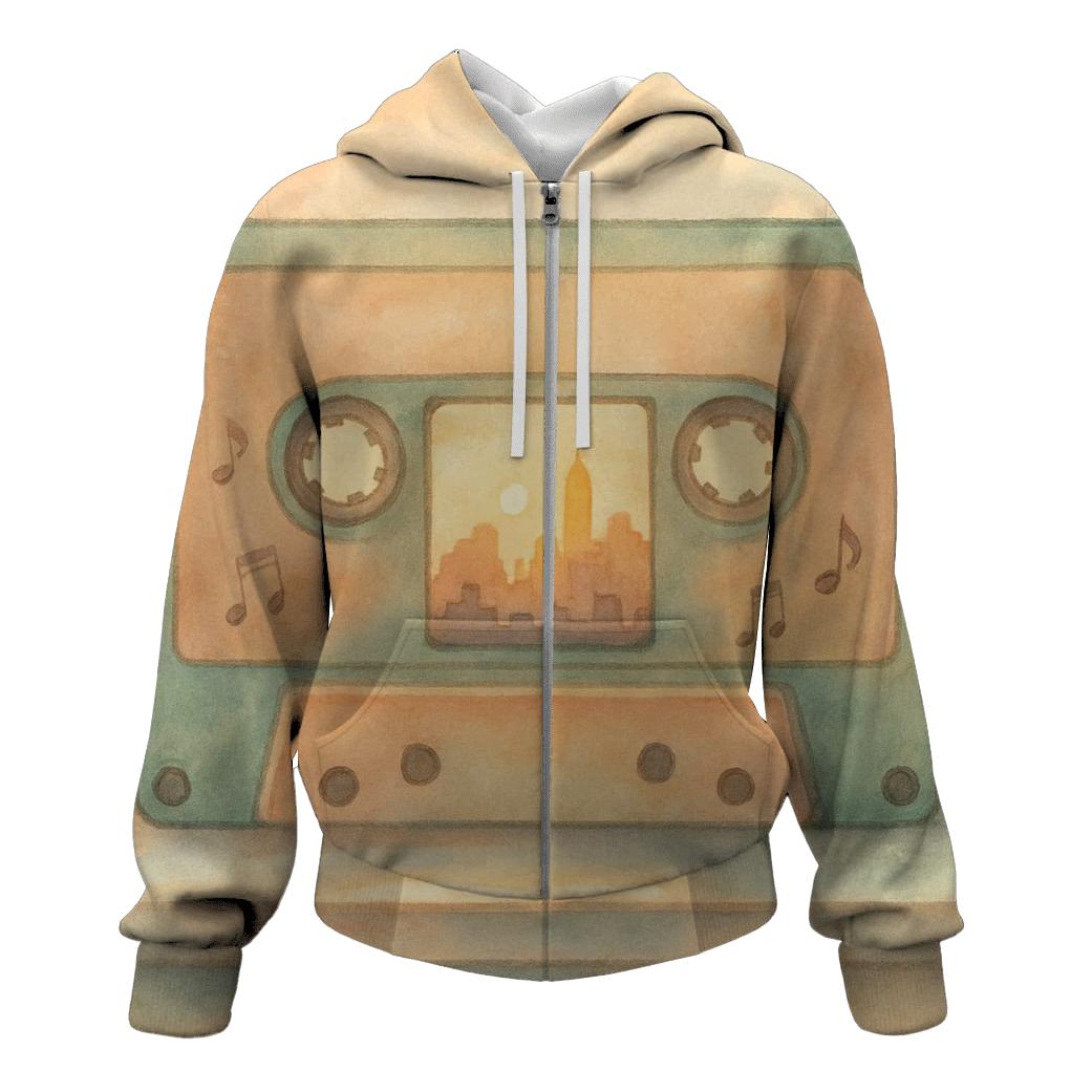 Cassette Window lightweight hoodies