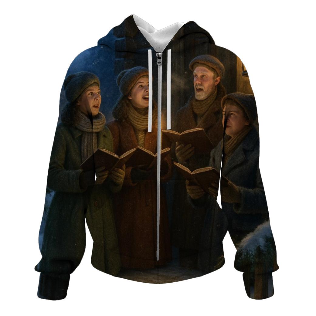 Cabin Porch Carolers hoodie styles