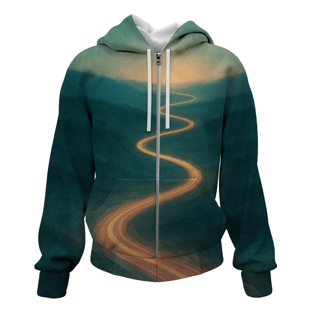 Path Of Light embroidered hoodies