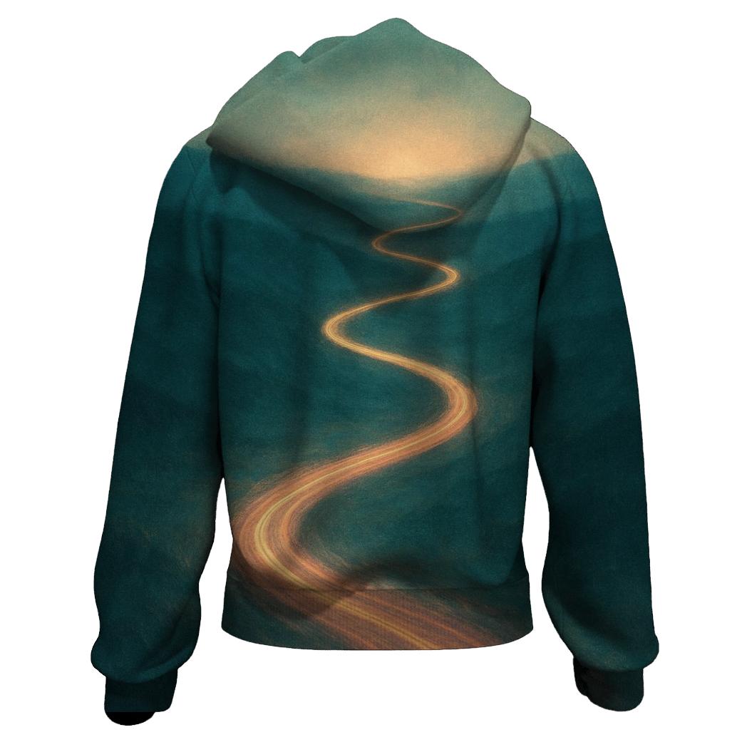 Path Of Light embroidered hoodies