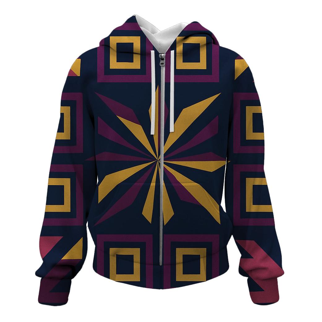 Disco Geometry Grid hoodie designs