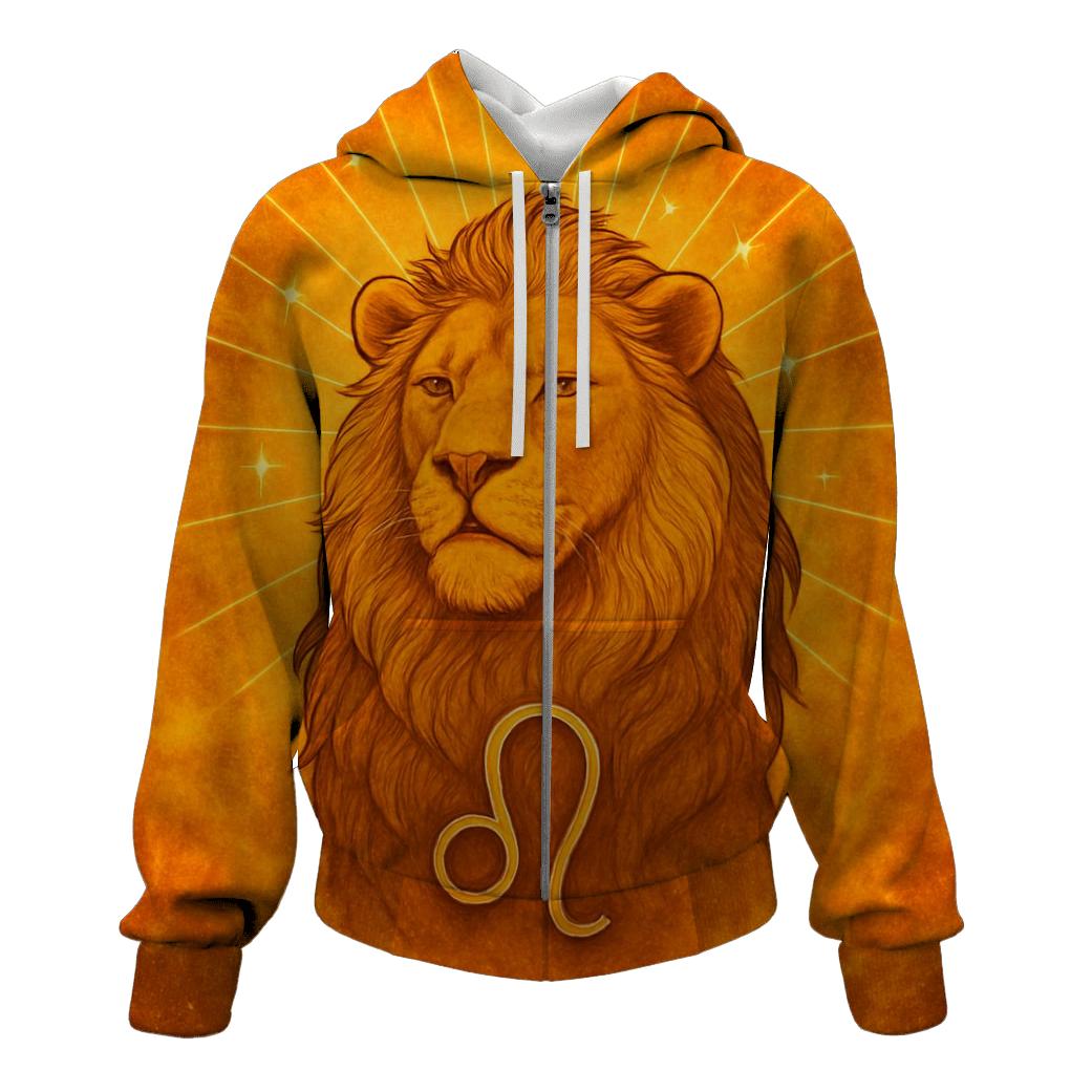 Leo Solar Flare Lion Artwork hoodies fashion