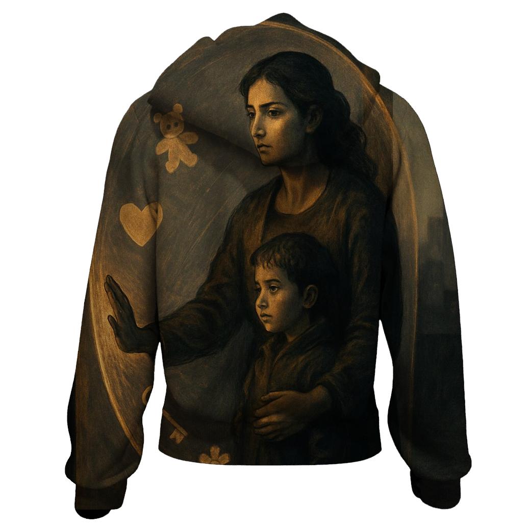 The Invisible Shield embroidered hoodies