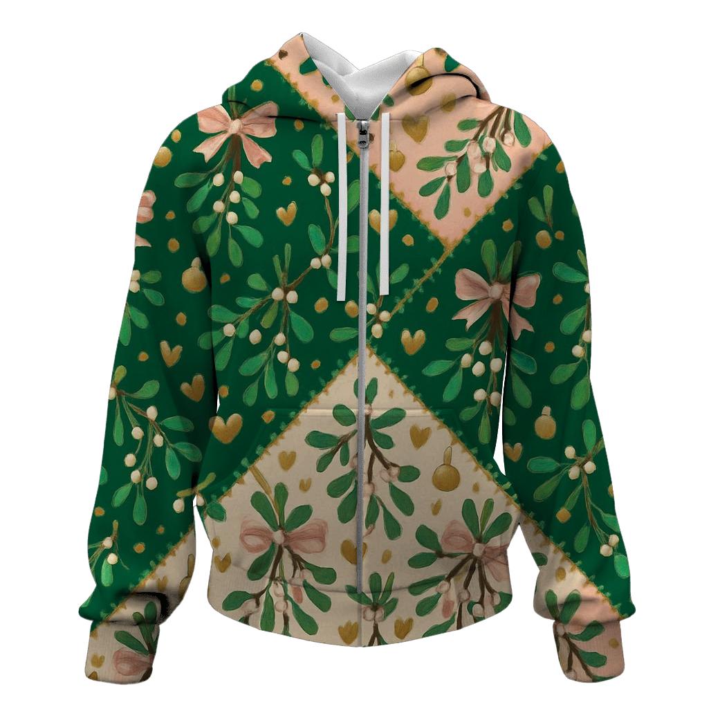 Merry Mistletoe Confetti Design custom hoodies