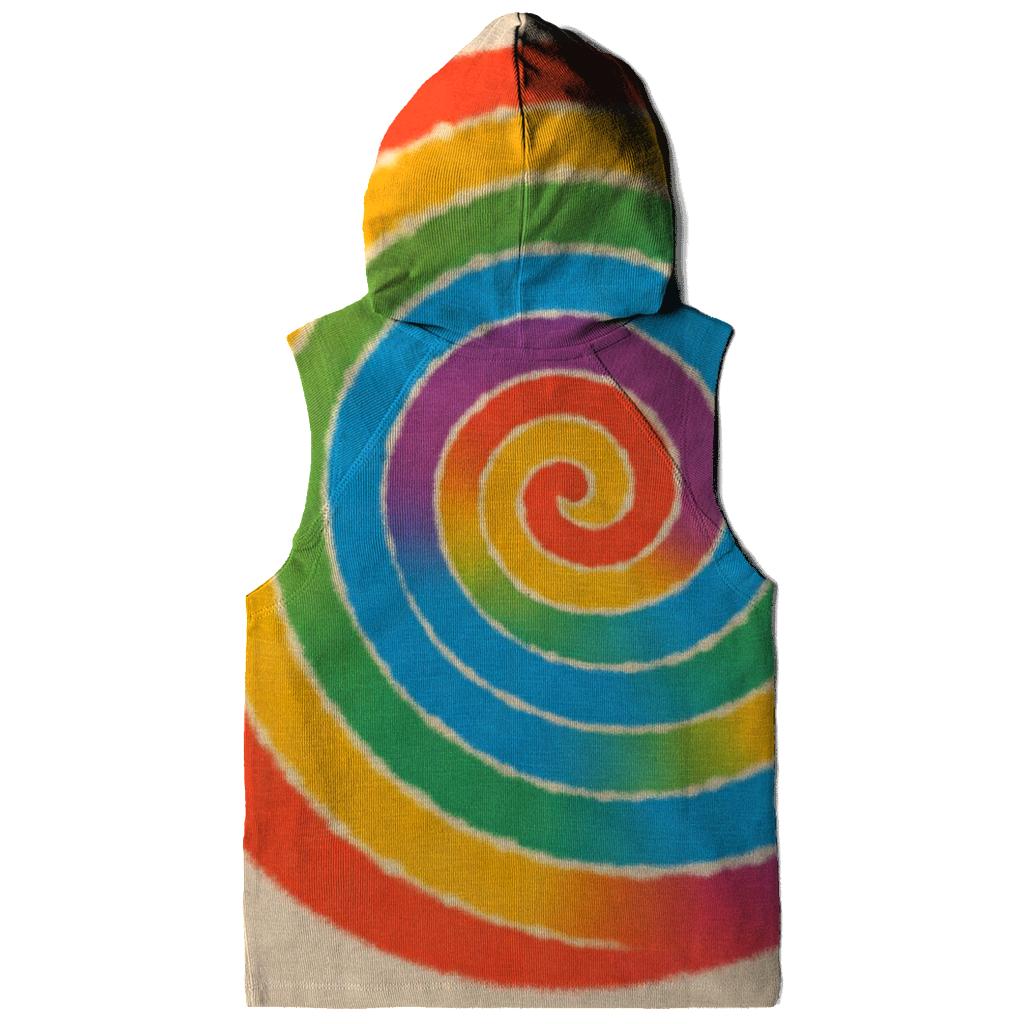 Rainbow Spiral Burst graphic hoodies