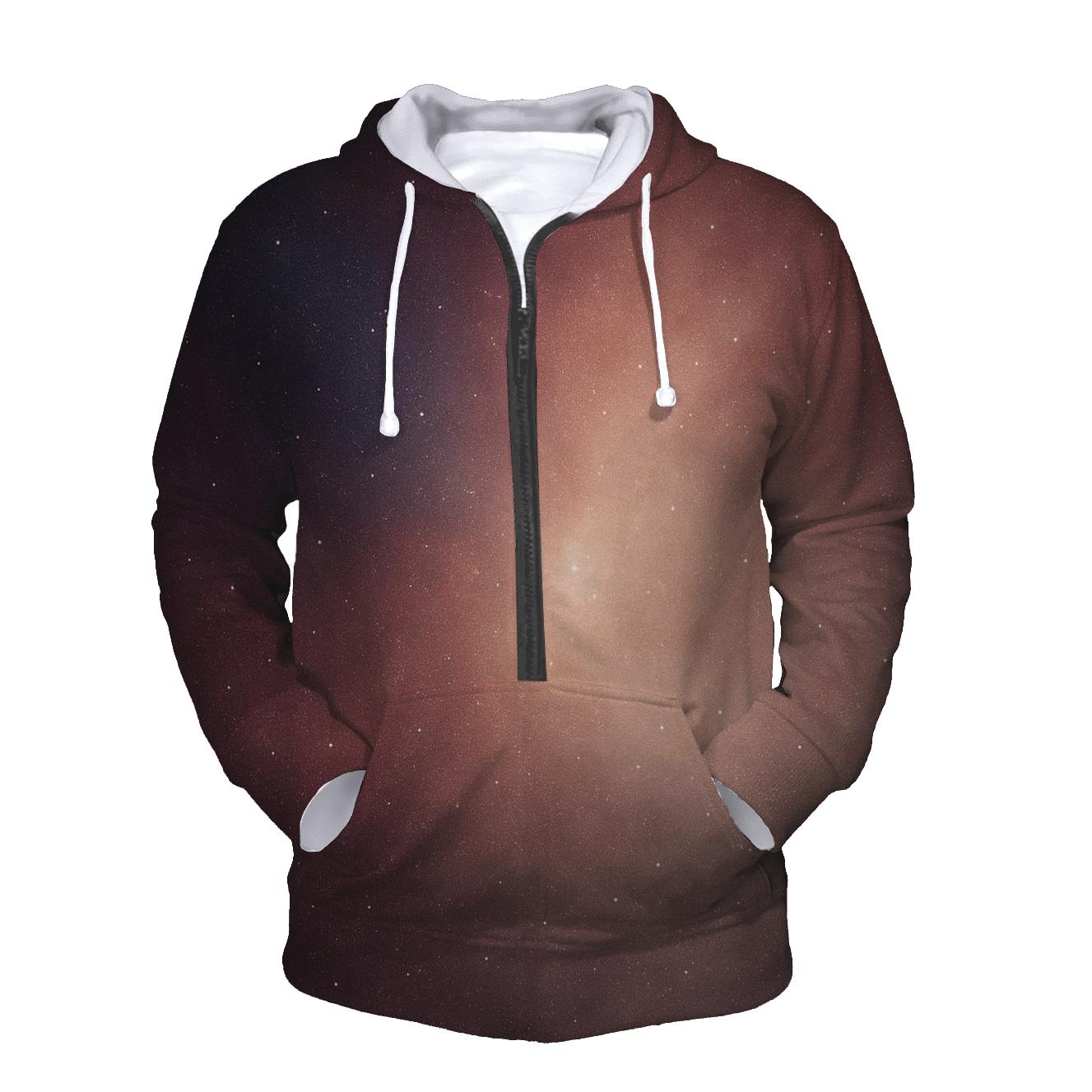 Cosmic Rose Fade embroidered hoodies