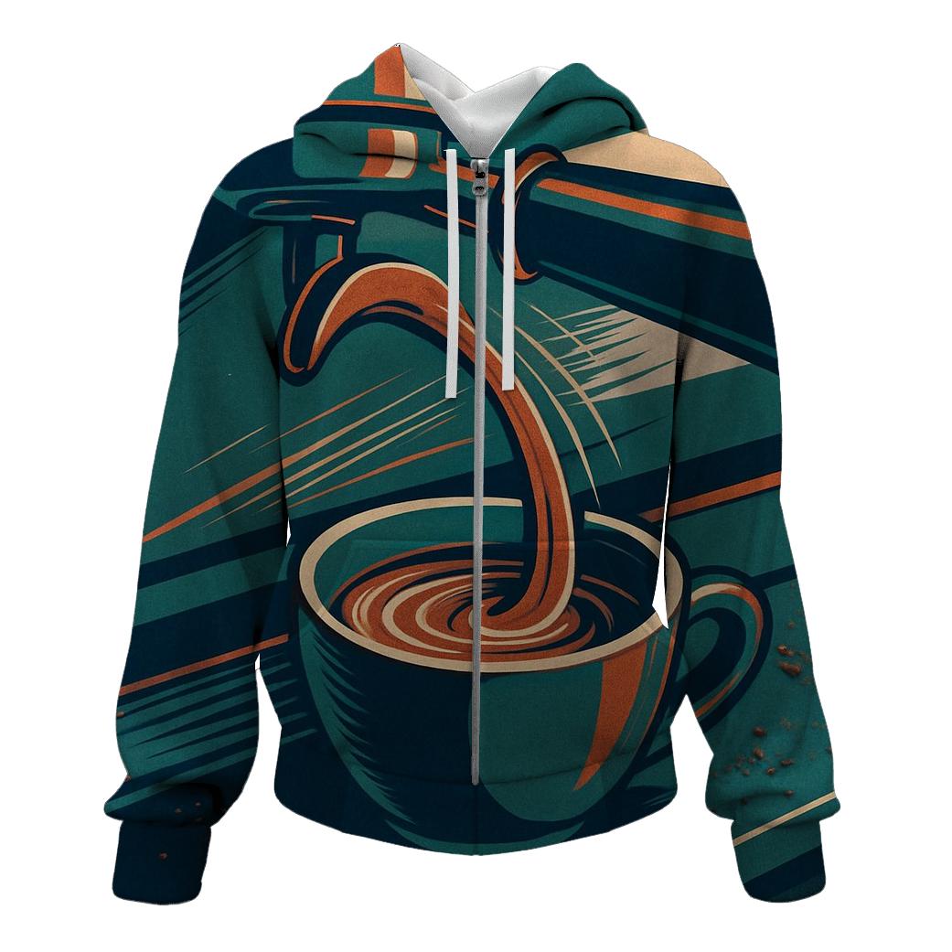 Espresso Shot Arc graphic hoodies