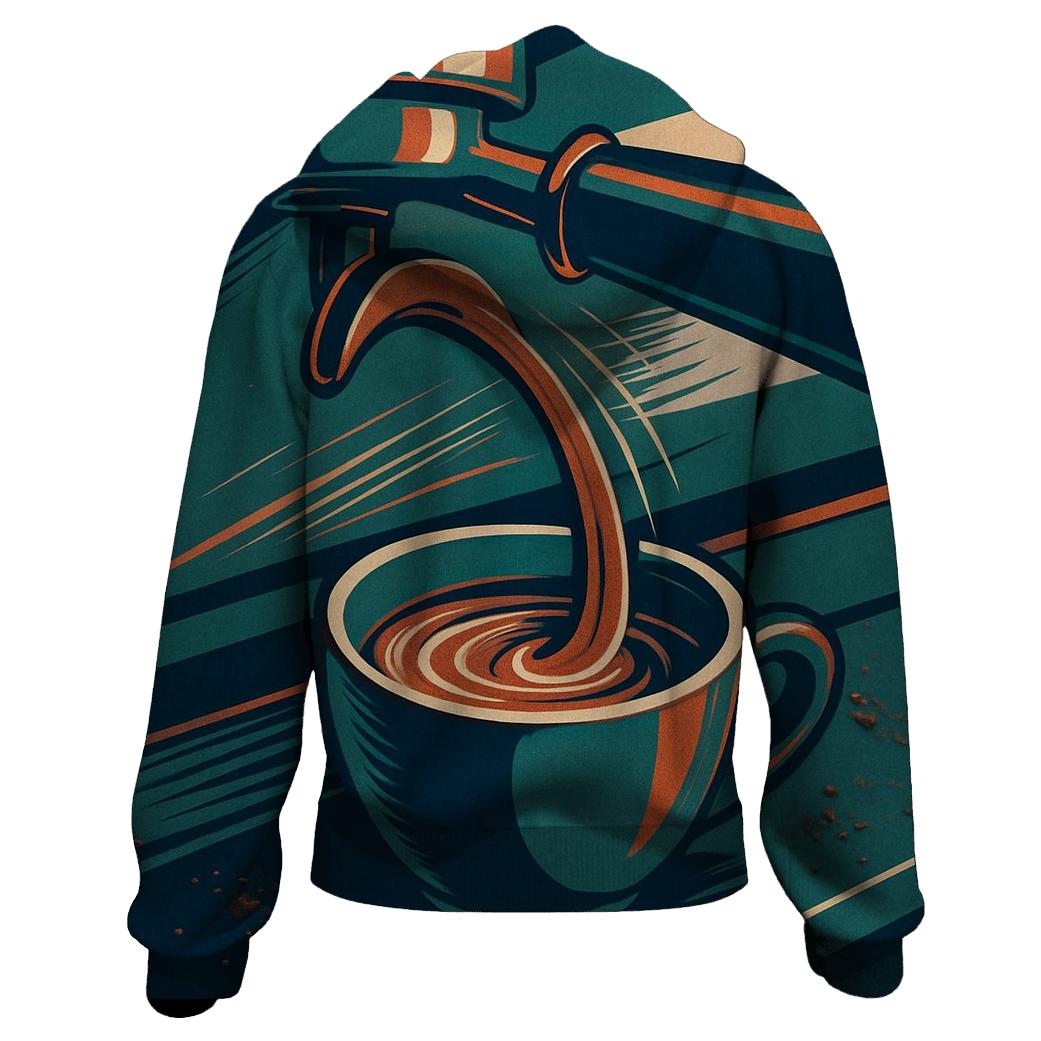 Espresso Shot Arc graphic hoodies