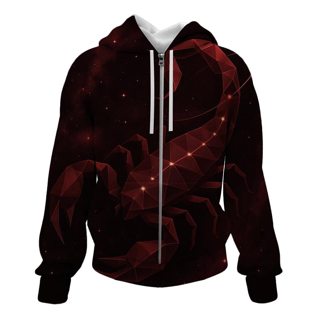 Scorpio Galactic Scorpion Design heavyweight hoodies