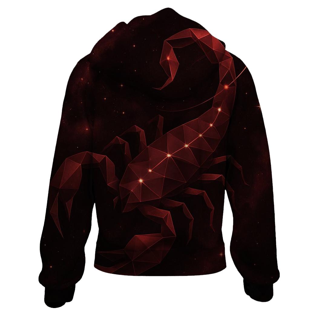 Scorpio Galactic Scorpion Design heavyweight hoodies