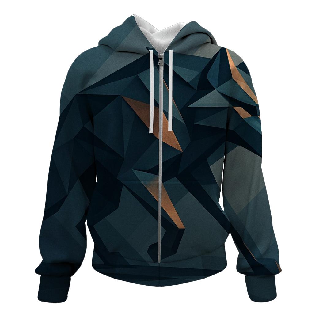 Abstract Geometric Wolf graphic hoodies