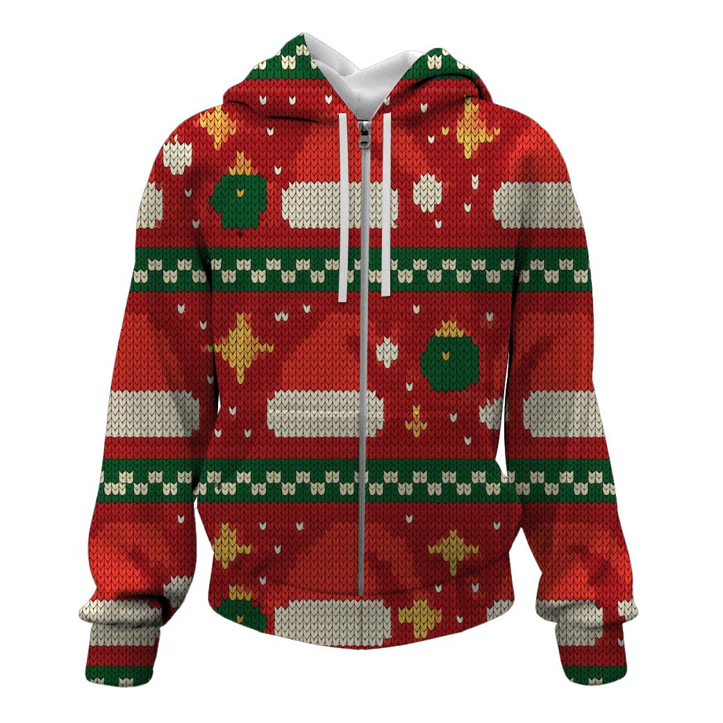 Santa Hat Scatter Bands Design hoodie designs