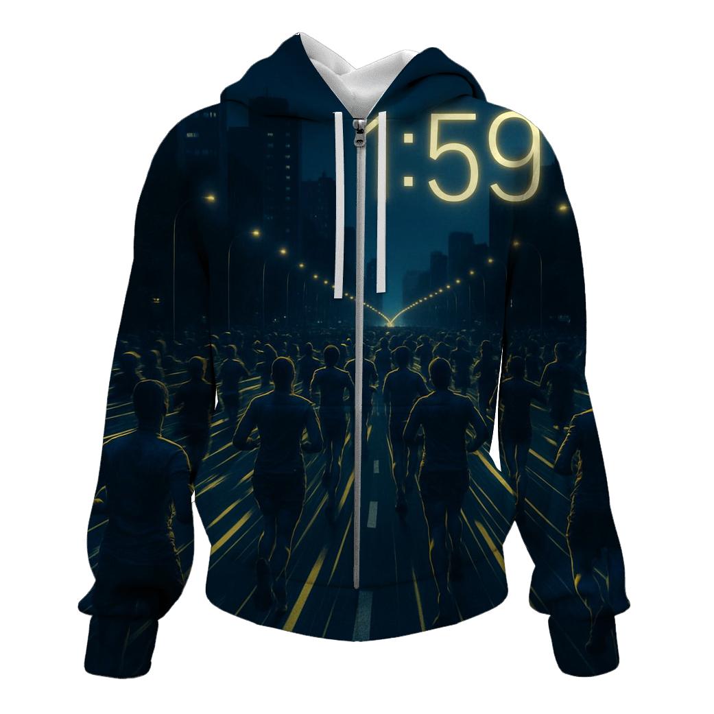 City Marathon Lights printed hoodies