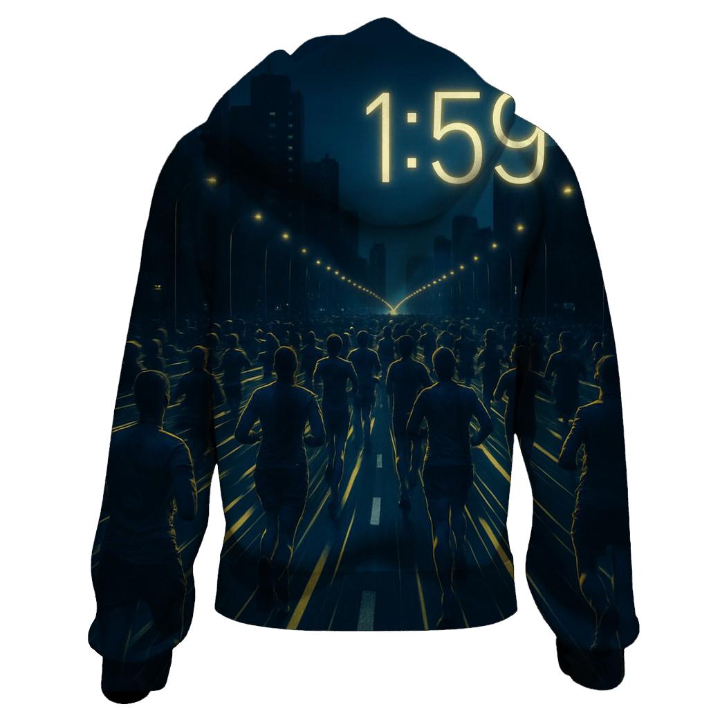 City Marathon Lights printed hoodies