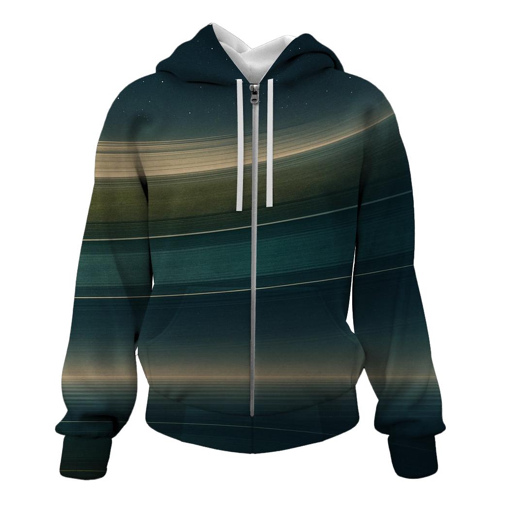 Ring Plane Horizon printed hoodies