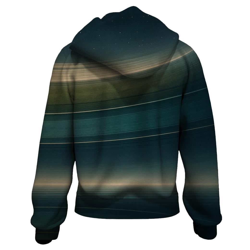 Ring Plane Horizon printed hoodies