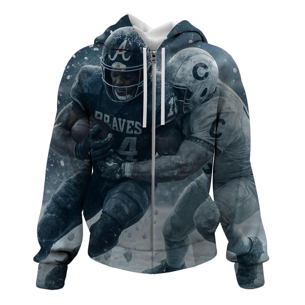 Frozen Moment In Time embroidered hoodies