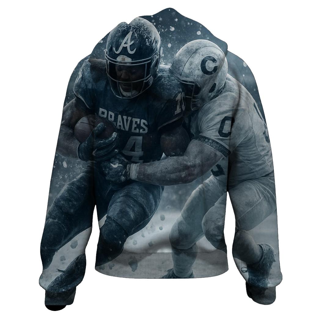 Frozen Moment In Time embroidered hoodies