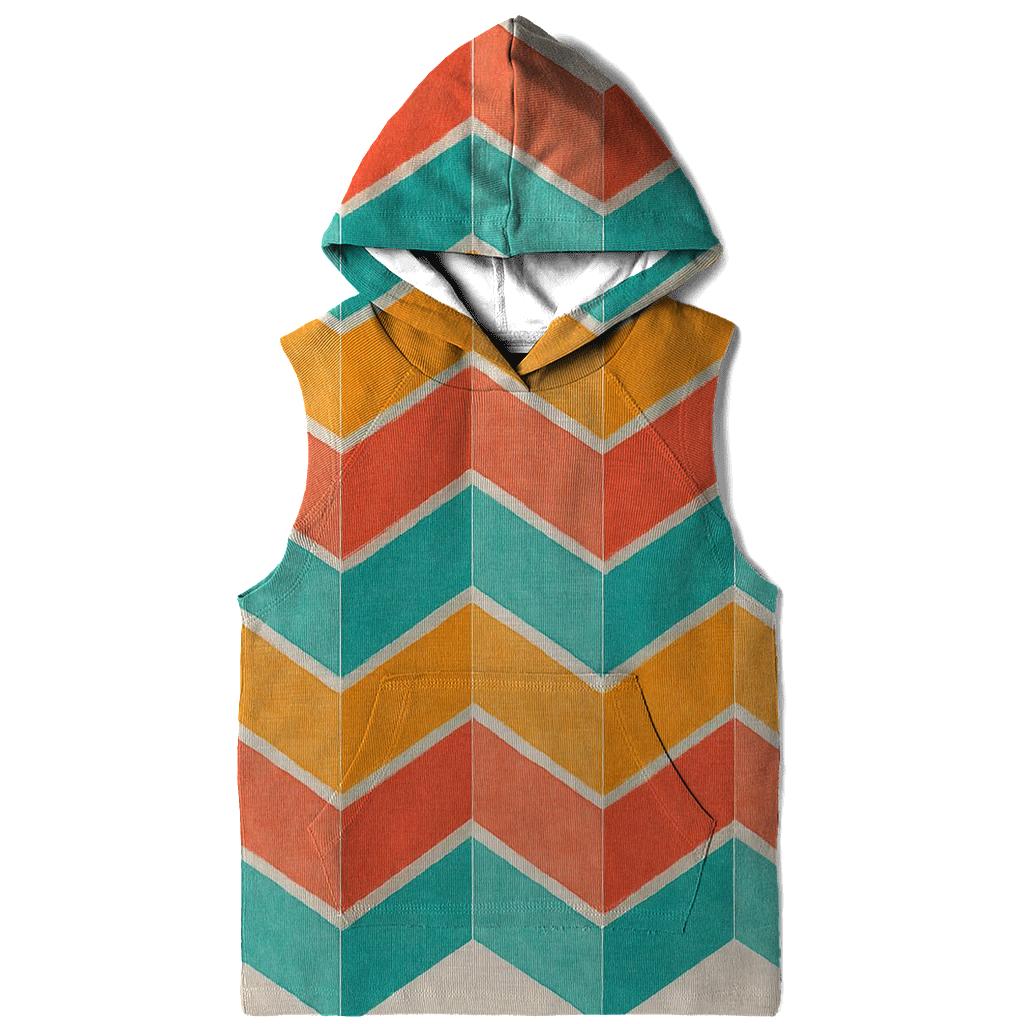 Coral Chevron Accordion premium hoodies