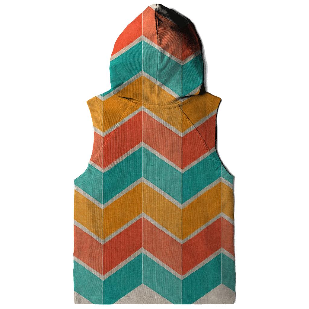 Coral Chevron Accordion premium hoodies