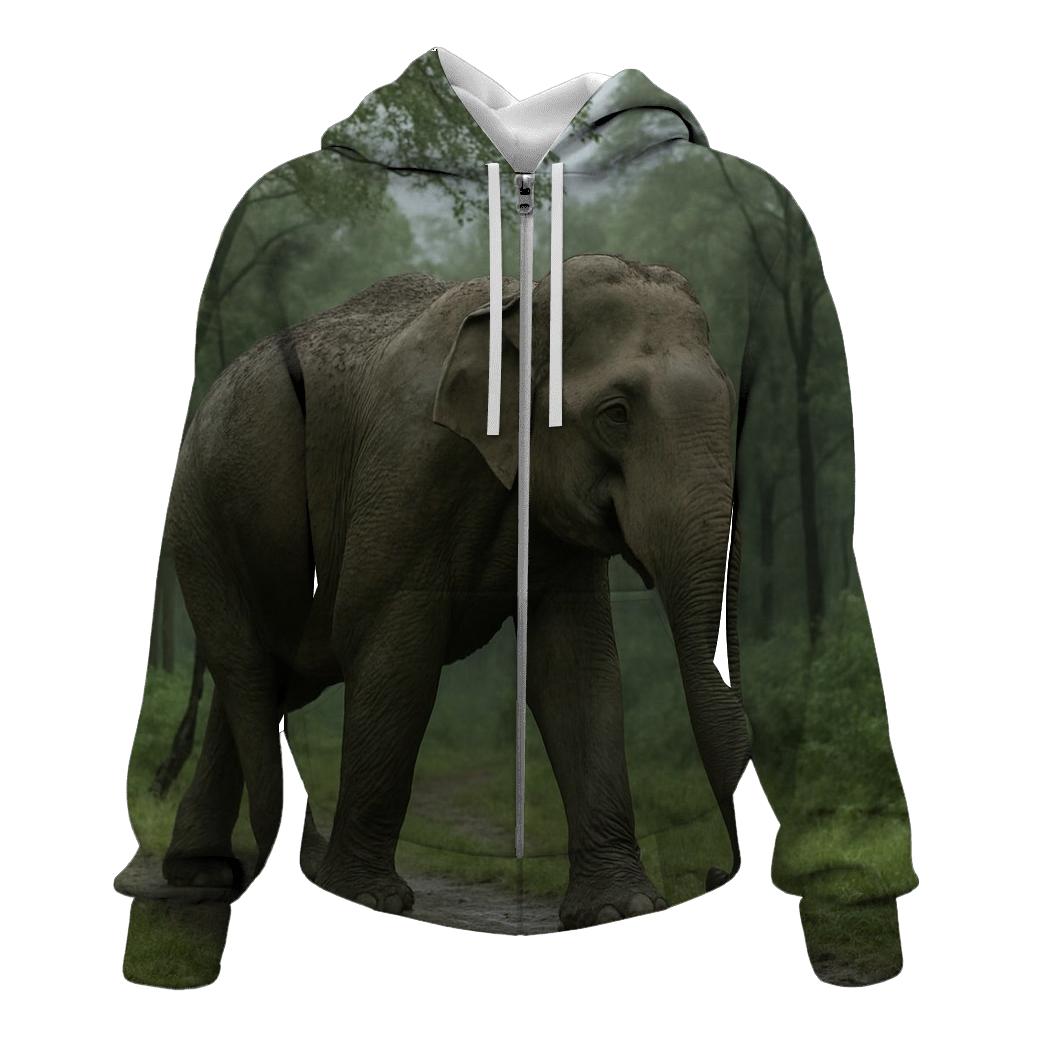 Monsoon Flagship Asian Elephant pullover hoodies