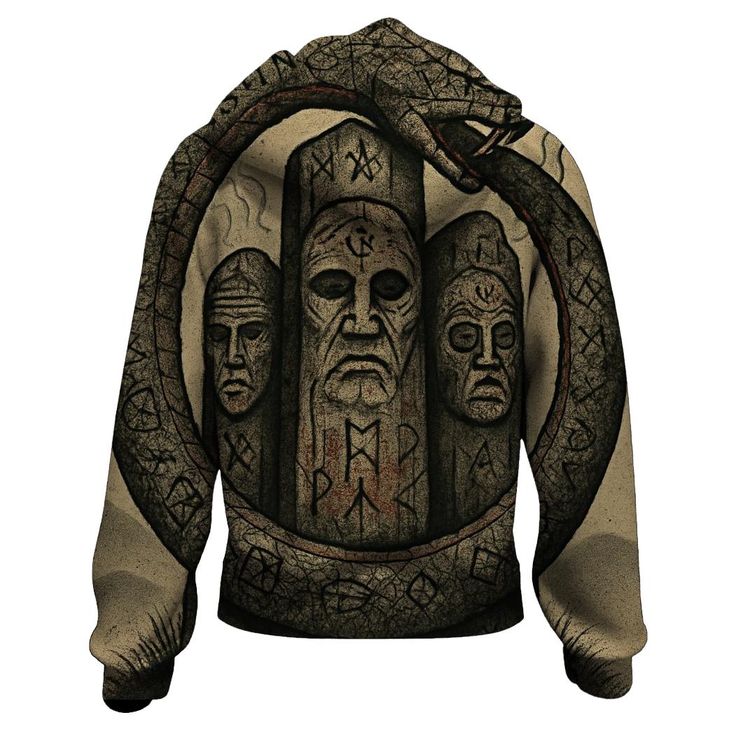 Ancestral Rune Ouroboros hoodie designs