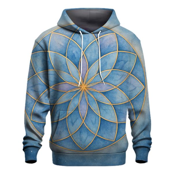 Luminescent Mandala zip-up hoodies